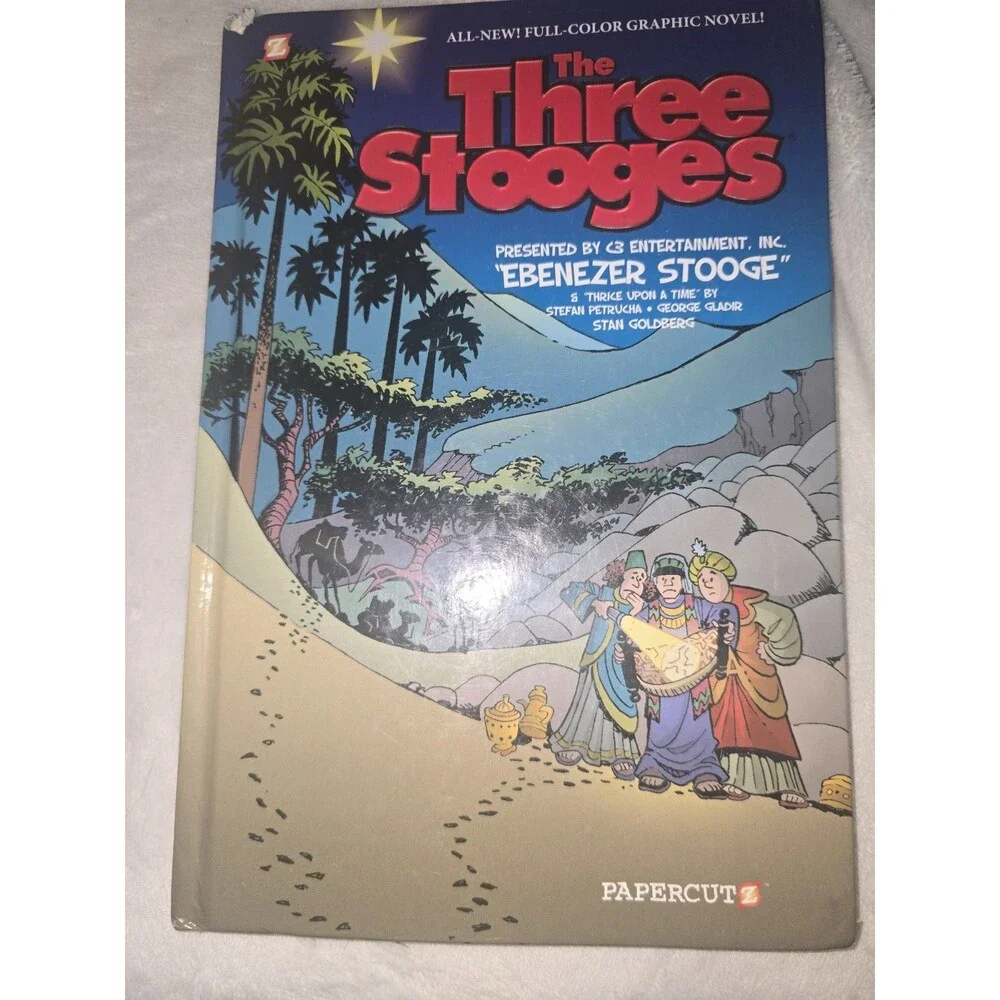 The Three Stooges Graphic Novel #2 Ebenezer Stooge & Thrice Upon A Time Book - Picture 2 of 5
